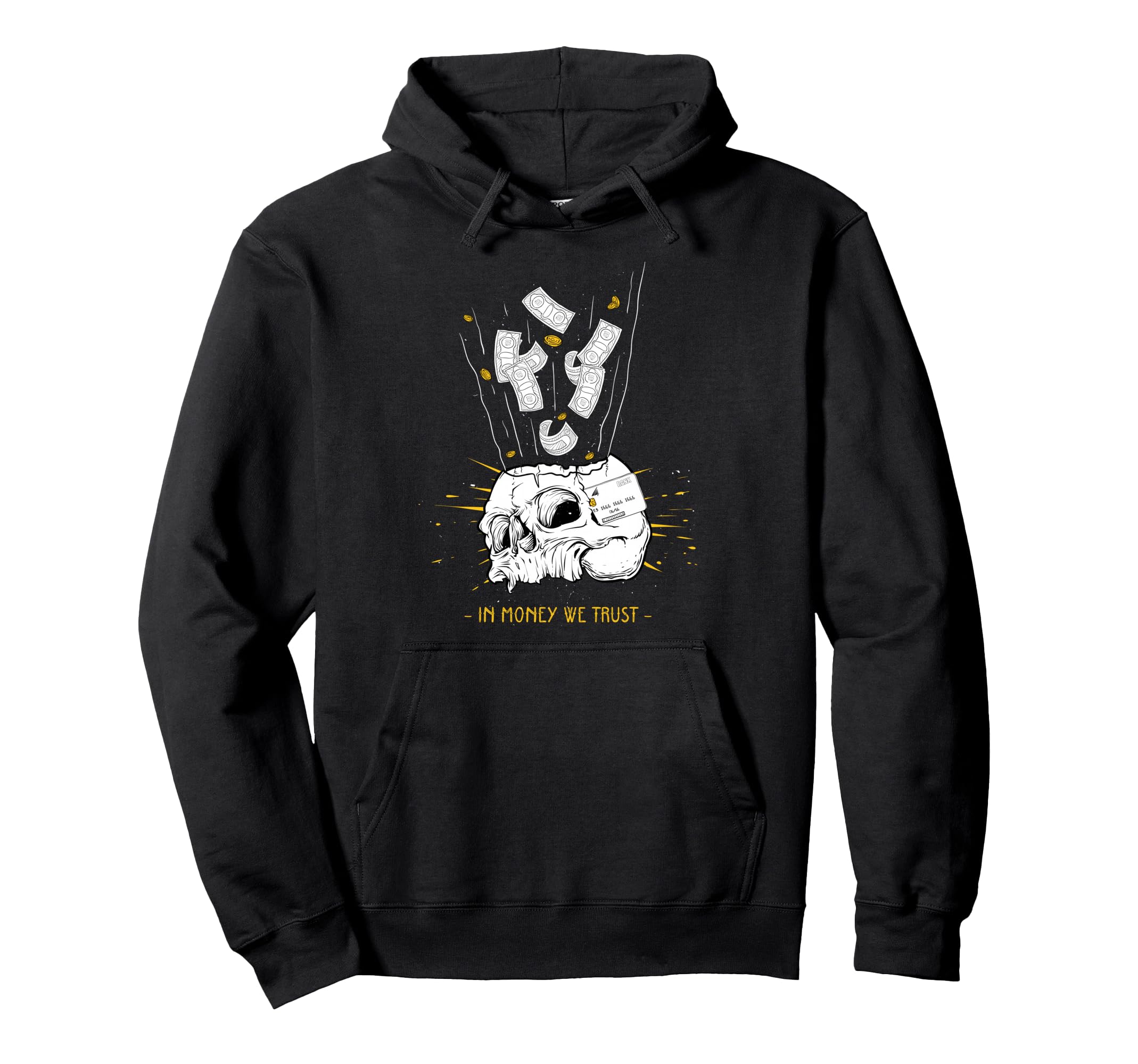 Money We Trust Aesthetic Edgy Streetwear Hoodie - Trendy Graphic Men Women - T-Shirt, Sweatshirt, Hoodie