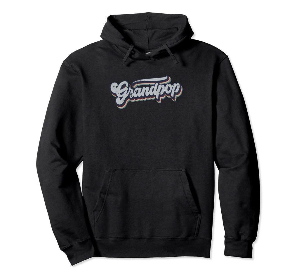 Grandpop Distressed Rainbow Gift Hoodie - Novelty Apparel for Adults - T-Shirt, Sweatshirt, Hoodie