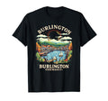 Burlington Vermont Sunset Skyline T-Shirt - Aesthetic Graphic for Adults - T-Shirt, Sweatshirt, Hoodie