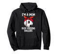 Im Mom Busy Raising Ballers Soccer Hoodie - Aesthetic Graphic Men Women - T-Shirt, Sweatshirt, Hoodie