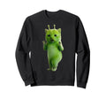 Y2K Alien Cat Dance Meme Silly Cat Space Sweatshirt - Graphic Print Unisex - T-Shirt, Sweatshirt, Hoodie