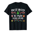 Most Likely To Play Baseball Santa T-Shirt - Streetwear Style for Adults - T-Shirt, Sweatshirt, Hoodie