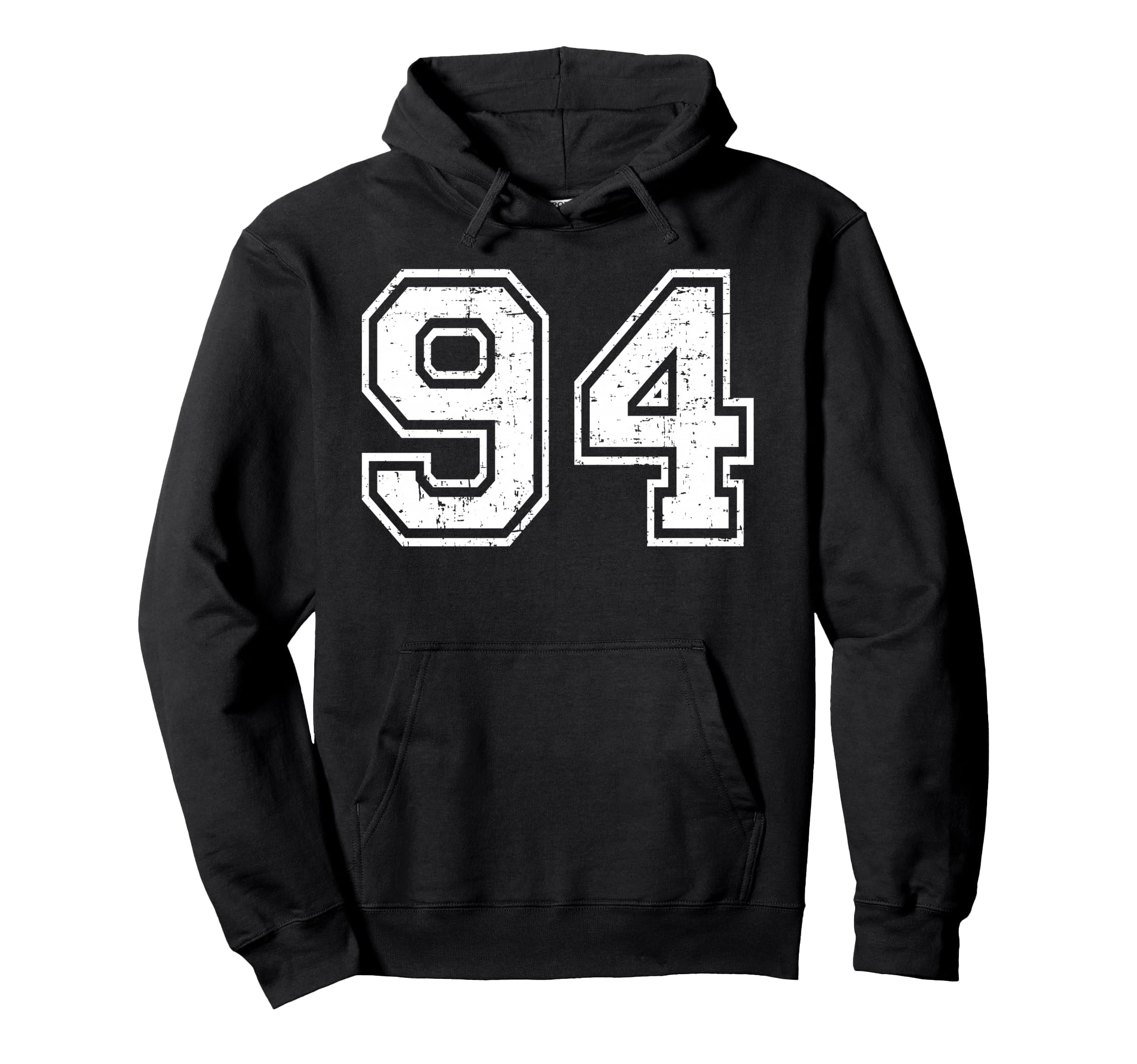 94 Number Ninety Four Team Sports Grunge Hoodie - Unique Graphic Unisex - T-Shirt, Sweatshirt, Hoodie