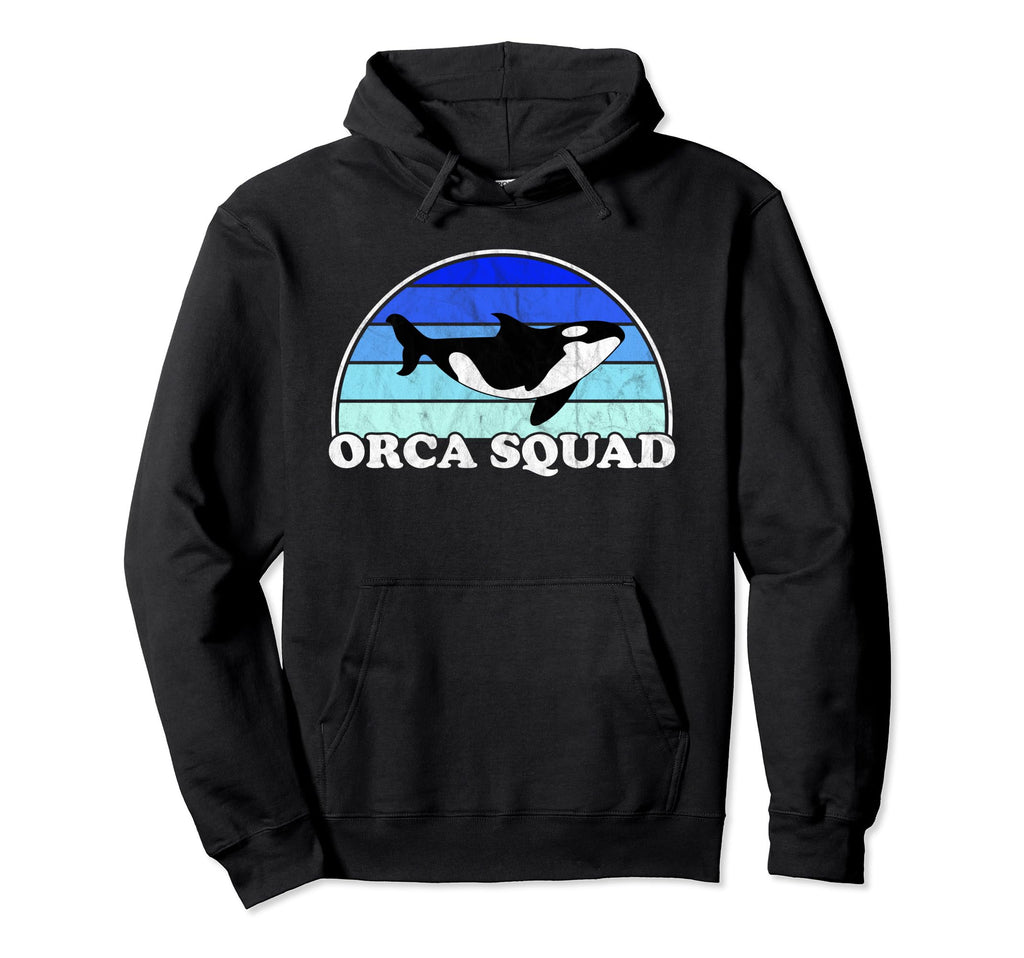 Orca Squad Whale Orcas Sea Ocean Hoodie - Casual Everyday Wear Men Women - T-Shirt, Sweatshirt, Hoodie