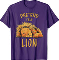 Funny Lions Zoo Safari Sleeping Lion Design - Adult & Kids T-Shirts, Sweatshirts & Hoodies apparel design preview 1