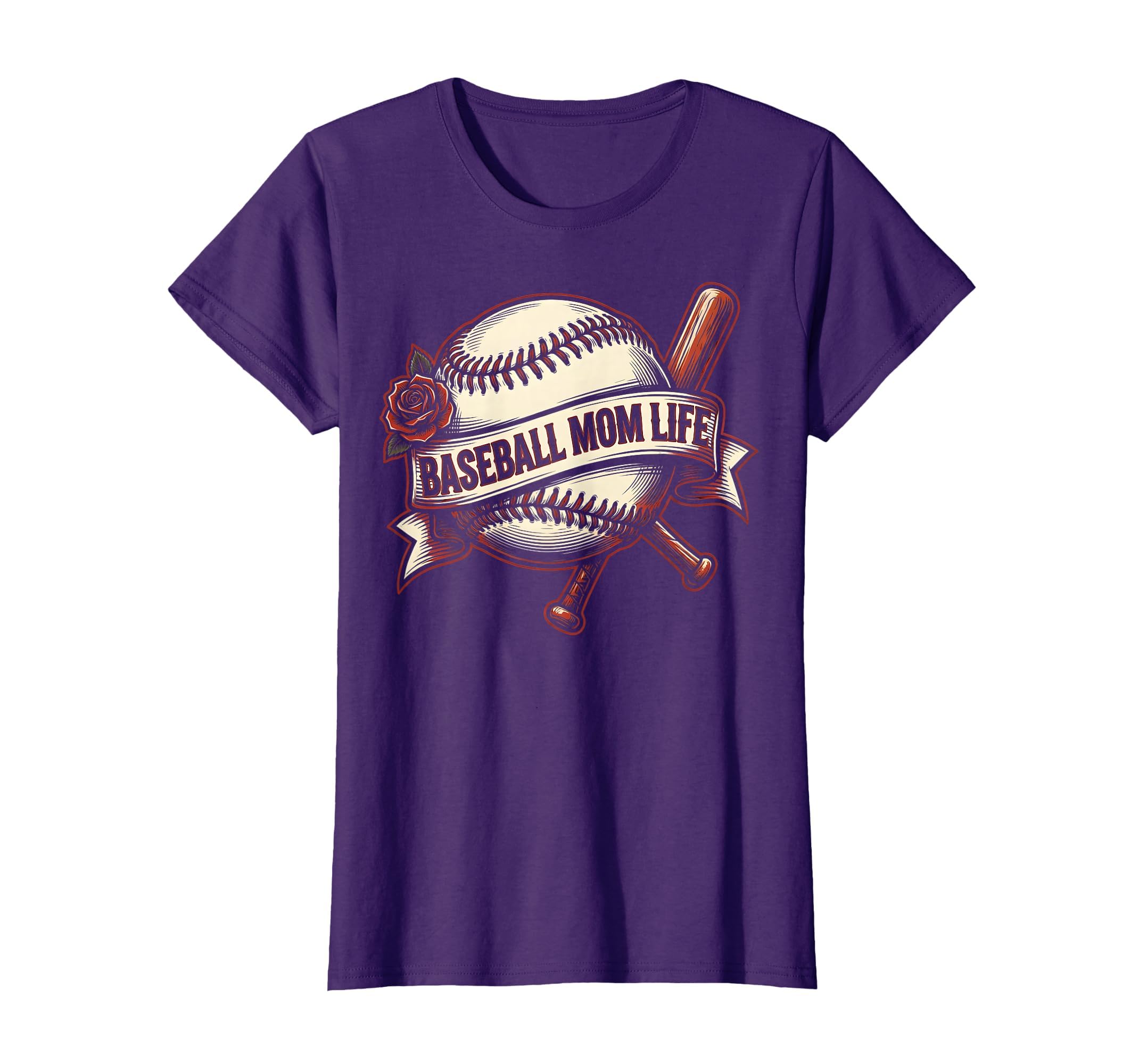Baseball Mom Life Mothers Day T-Shirt - Minimalist Print Men Women - T-Shirt, Sweatshirt, Hoodie