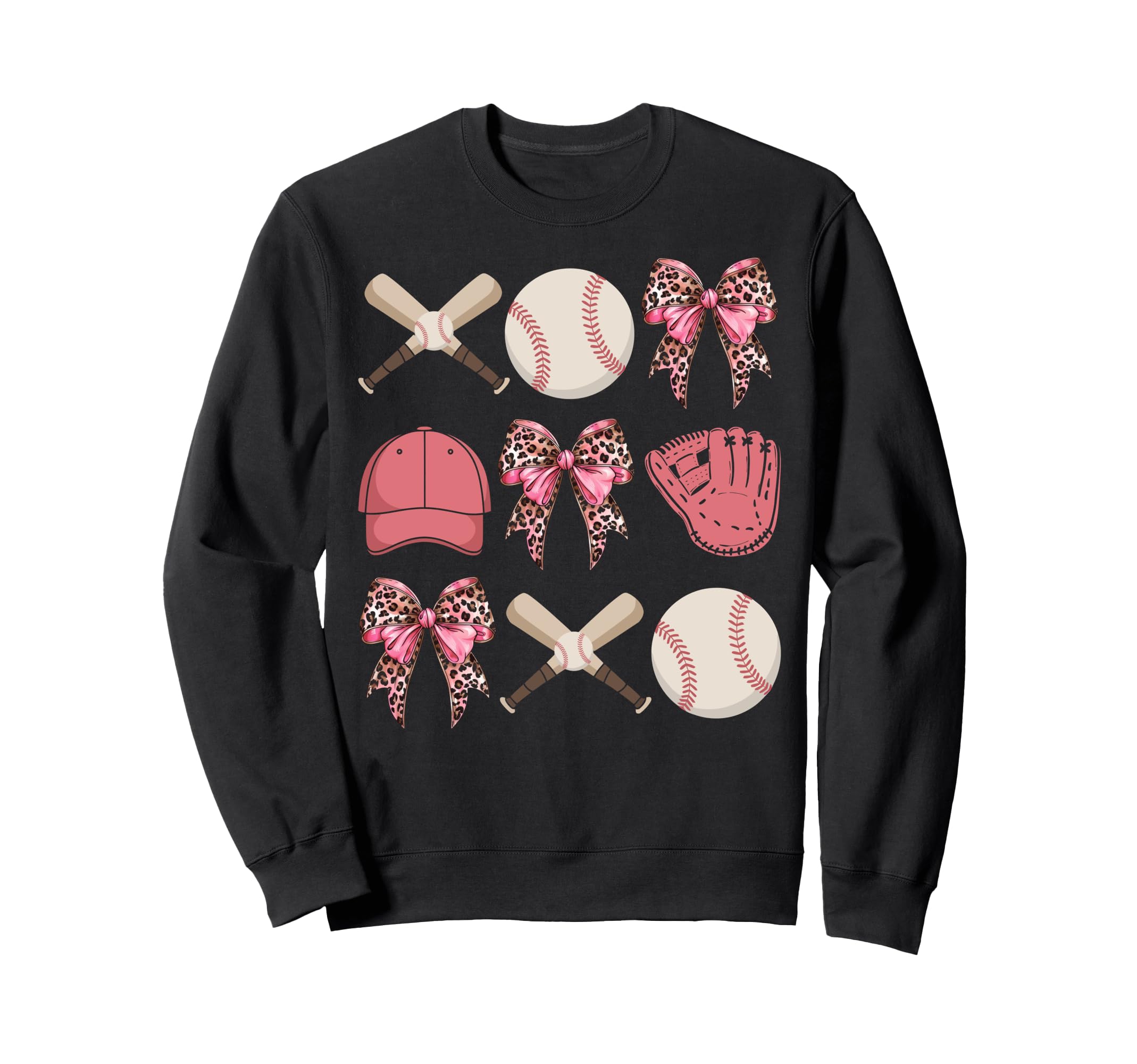 Baseball Mama Coquette Bow Baseball Sweatshirt - Streetwear Style Unisex - T-Shirt, Sweatshirt, Hoodie