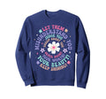 Let Them Groovy Flower Power Peace Sweatshirt - Aesthetic Graphic Unisex - T-Shirt, Sweatshirt, Hoodie