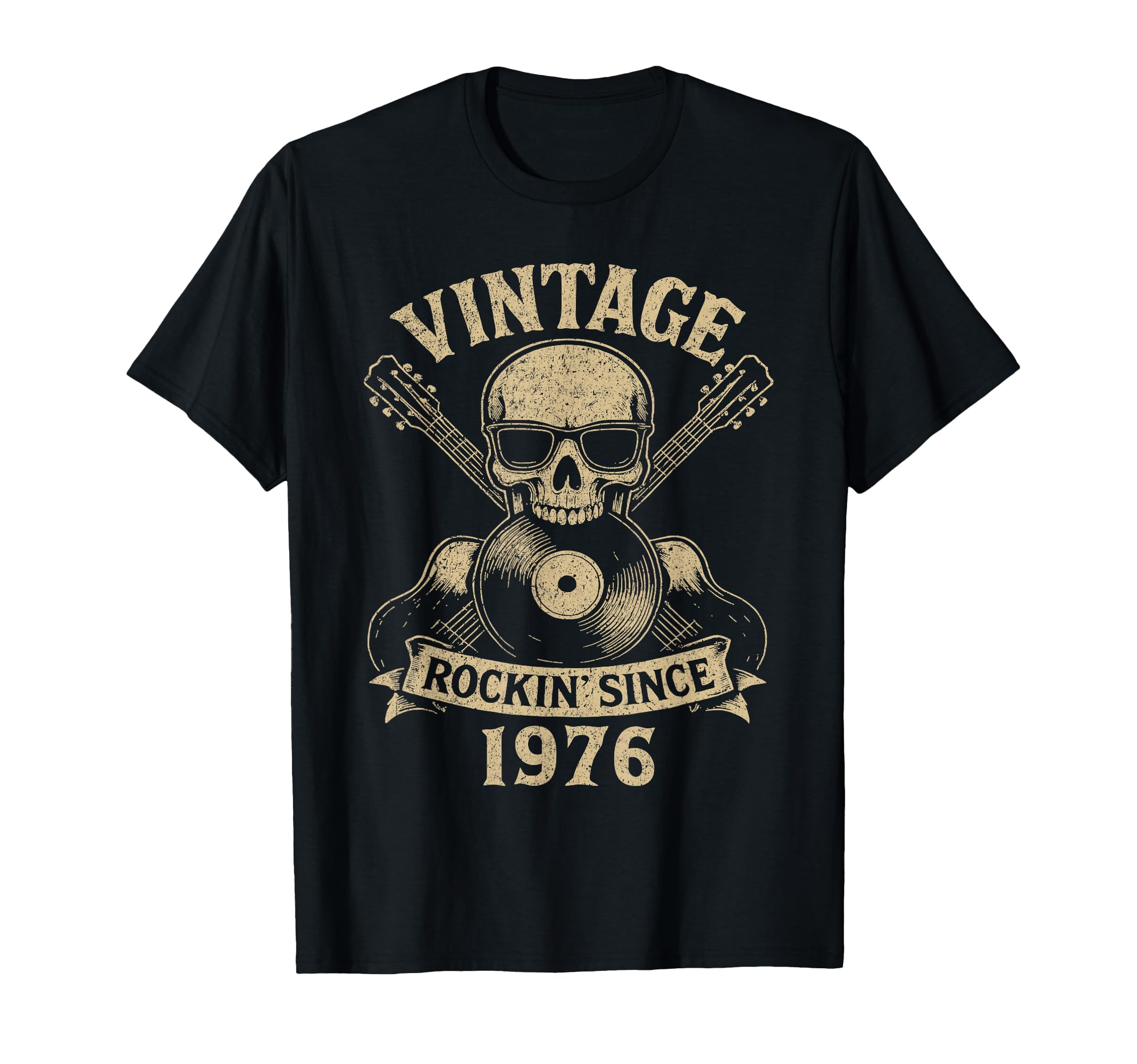50Th Birthday Rockin Since 1976 Rock T-Shirt - Novelty Apparel Unisex - T-Shirt, Sweatshirt, Hoodie