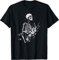 The Floral Goth Skeleton Merch - Adult & Kids T-Shirts, Sweatshirts & Hoodies apparel design preview 1