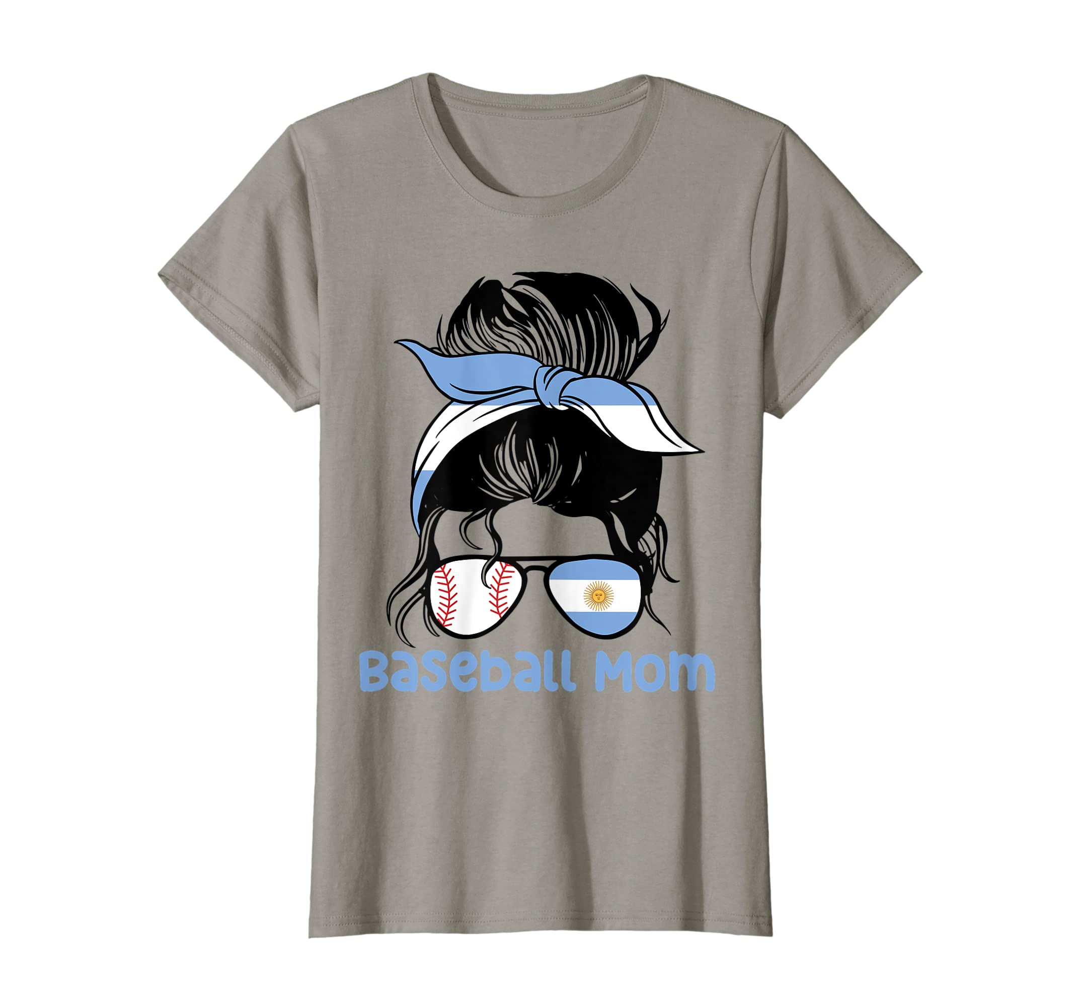 Womens Argentina Baseball Mom T-Shirt - Casual Everyday Wear Men Women - T-Shirt, Sweatshirt, Hoodie