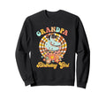 Grandpa Birthday Rolling Skate Groovy Sweatshirt - Graphic Print Unisex - T-Shirt, Sweatshirt, Hoodie