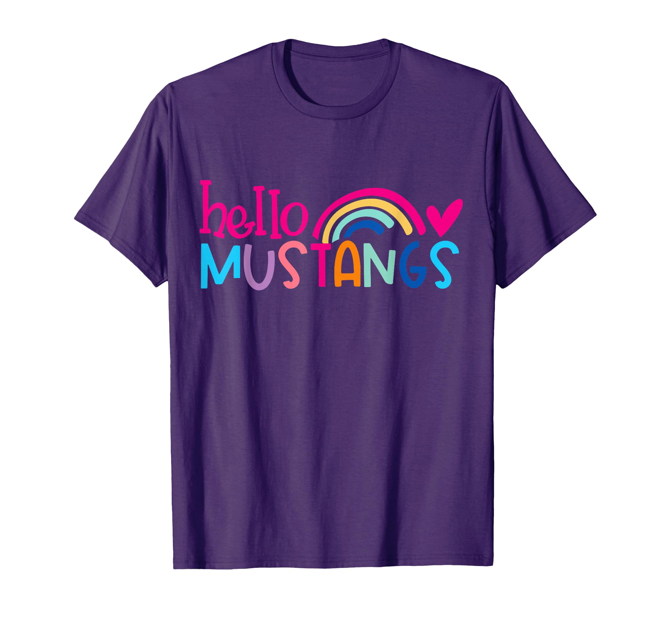 Mustangs School Sports Fan Team T-Shirt - Casual Everyday Wear Men Women - T-Shirt, Sweatshirt, Hoodie