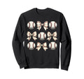 Baseball Coquette Bow Mothers Day Sweatshirt - Unique Graphic Unisex - T-Shirt, Sweatshirt, Hoodie
