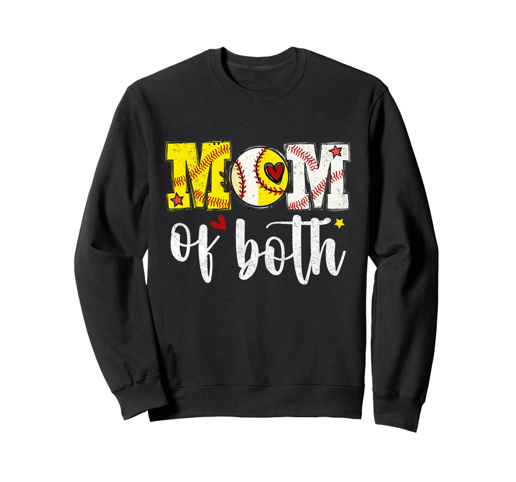 Mothers Day Mom Both Baseball Sweatshirt - Trendy Graphic for Adults - T-Shirt, Sweatshirt, Hoodie