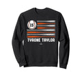 Baseball American Flag Tyrone Taylor Sweatshirt - Aesthetic Graphic Unisex - T-Shirt, Sweatshirt, Hoodie