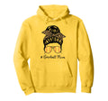 Baseball Mom Messy Bun Mom Softball Hoodie - Graphic Print for Adults - T-Shirt, Sweatshirt, Hoodie