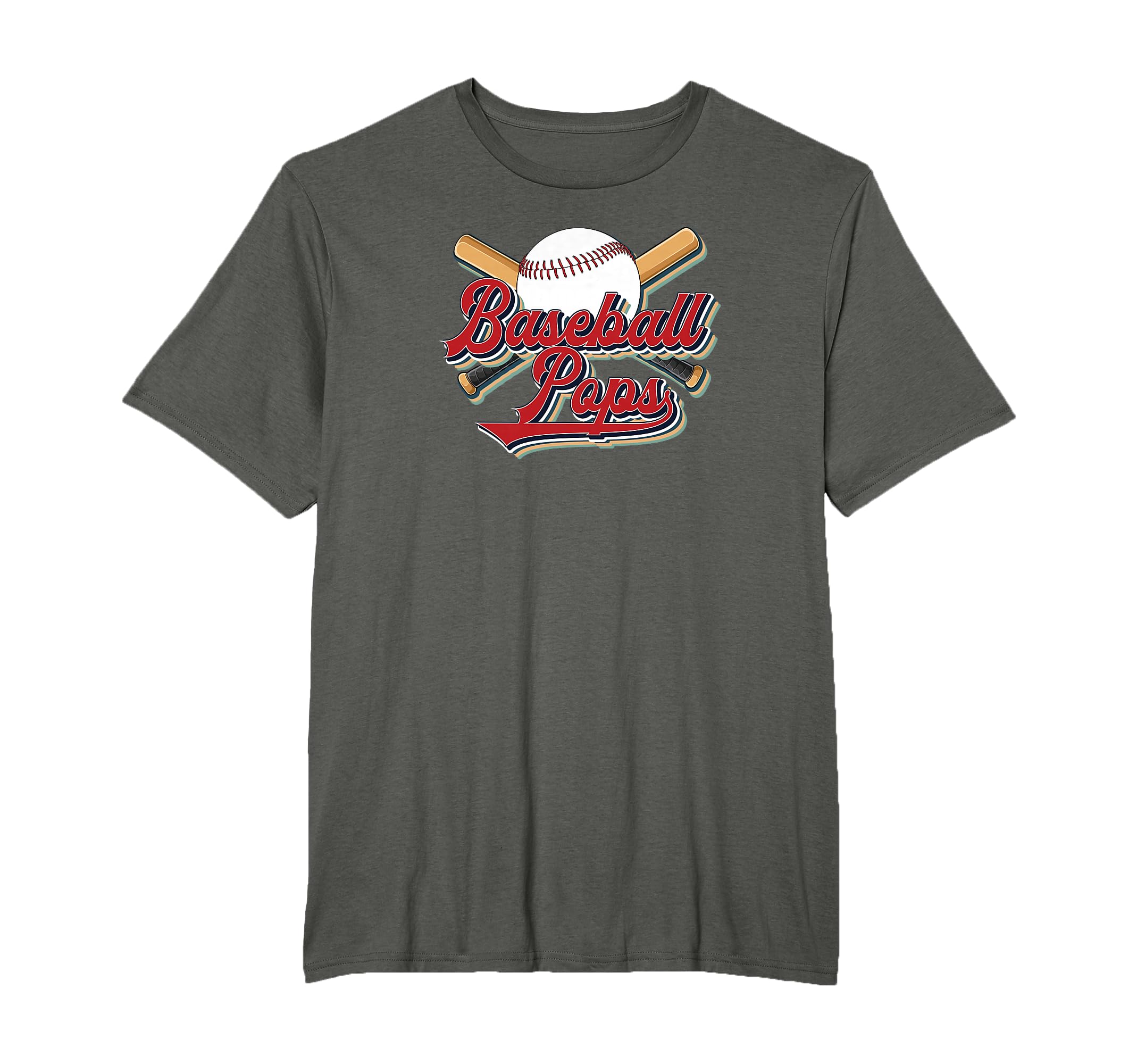 Baseball Pops Grandpa Pops Baseball T-Shirt - Minimalist Print Men Women - T-Shirt, Sweatshirt, Hoodie