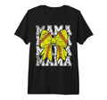 Softball Mama Coquette Bow Game T-Shirt - Casual Everyday Wear Men Women - T-Shirt, Sweatshirt, Hoodie