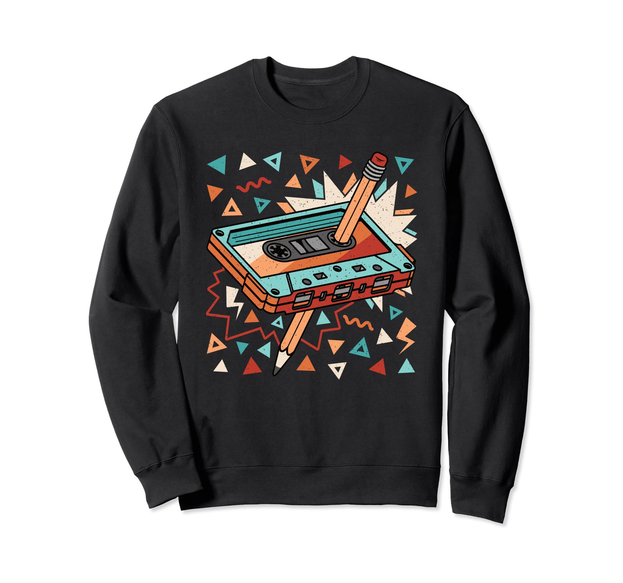 80S 90S Cassette Tape 1980S 1990S Sweatshirt - Aesthetic Graphic Unisex - T-Shirt, Sweatshirt, Hoodie