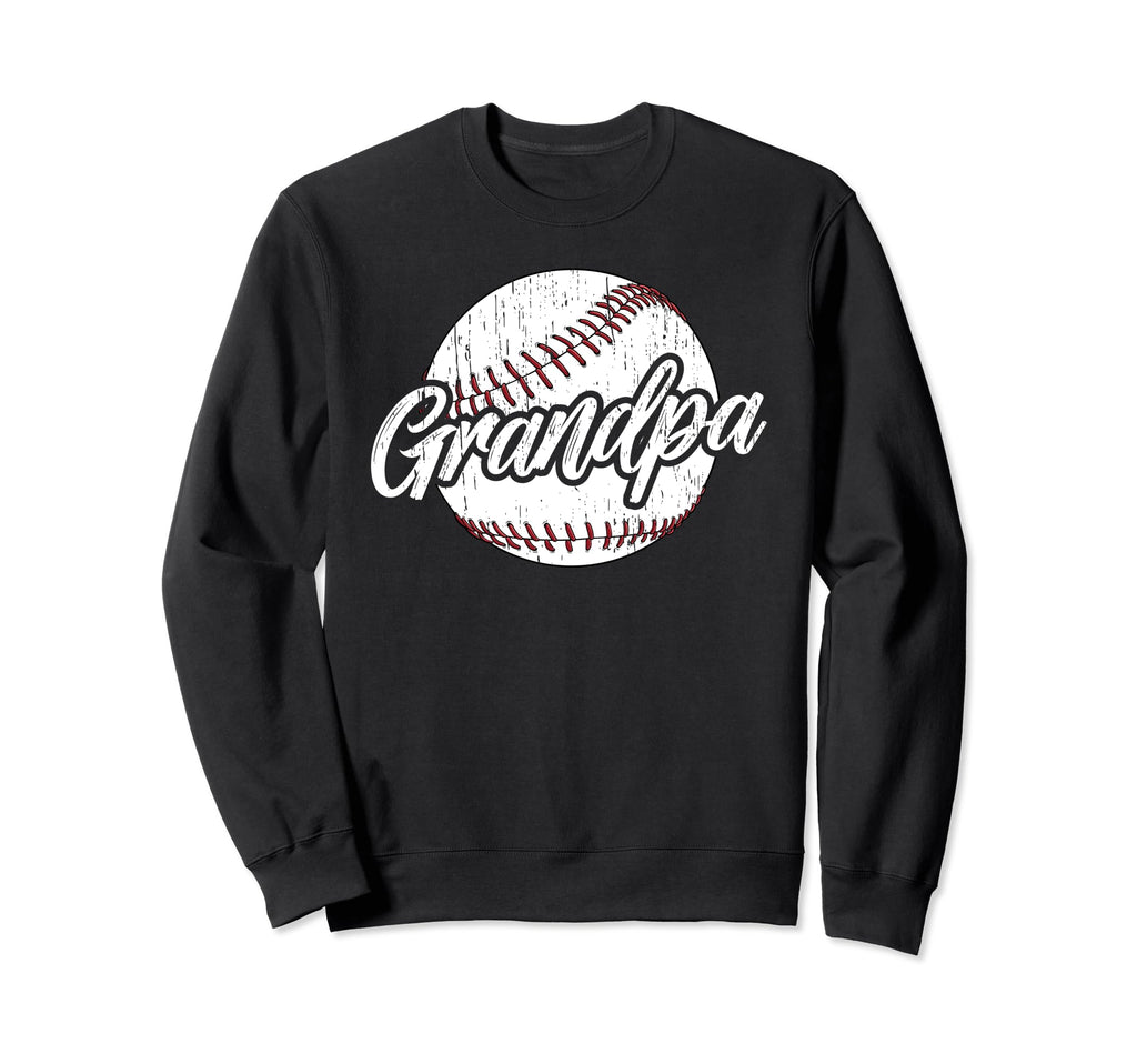 Grandpa Baseball Player Sweatshirt - Fun Novelty Design Men Women - T-Shirt, Sweatshirt, Hoodie