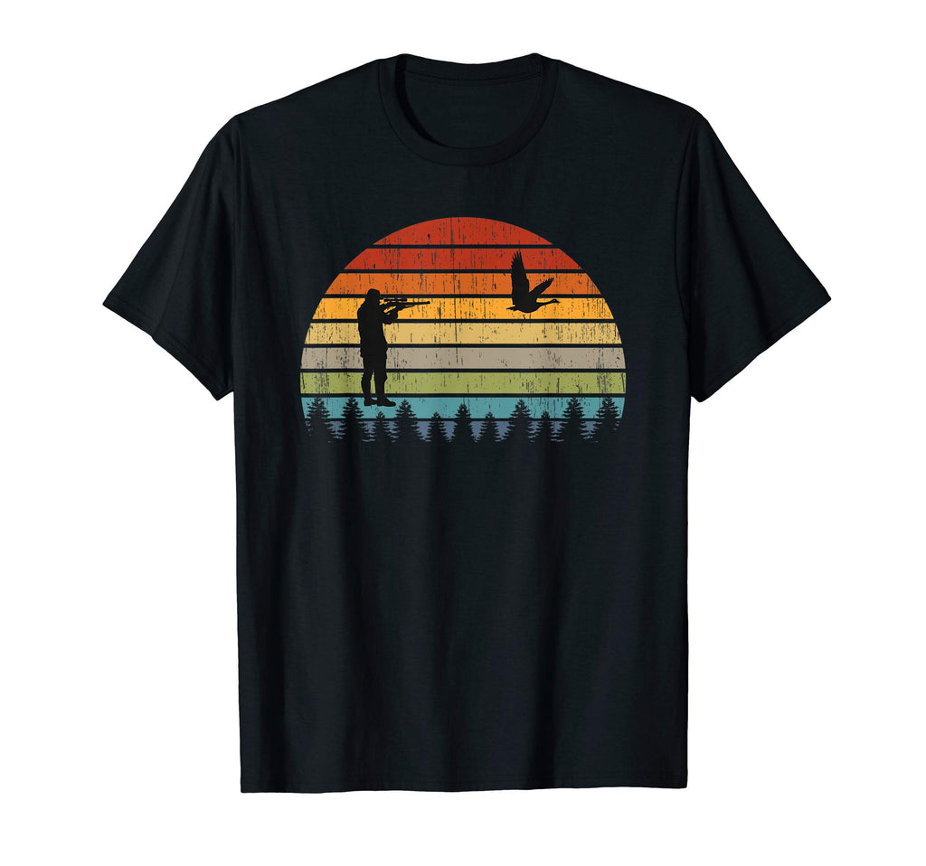 Pheasant Hunter Sunset Hunting T-Shirt - Graphic Print Unisex - T-Shirt, Sweatshirt, Hoodie