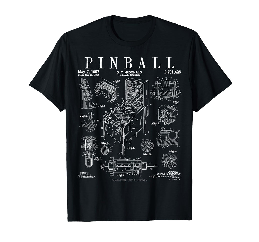 Pinball Arcade Gaming Machine Gamer T-Shirt - Trendy Graphic for Adults - T-Shirt, Sweatshirt, Hoodie