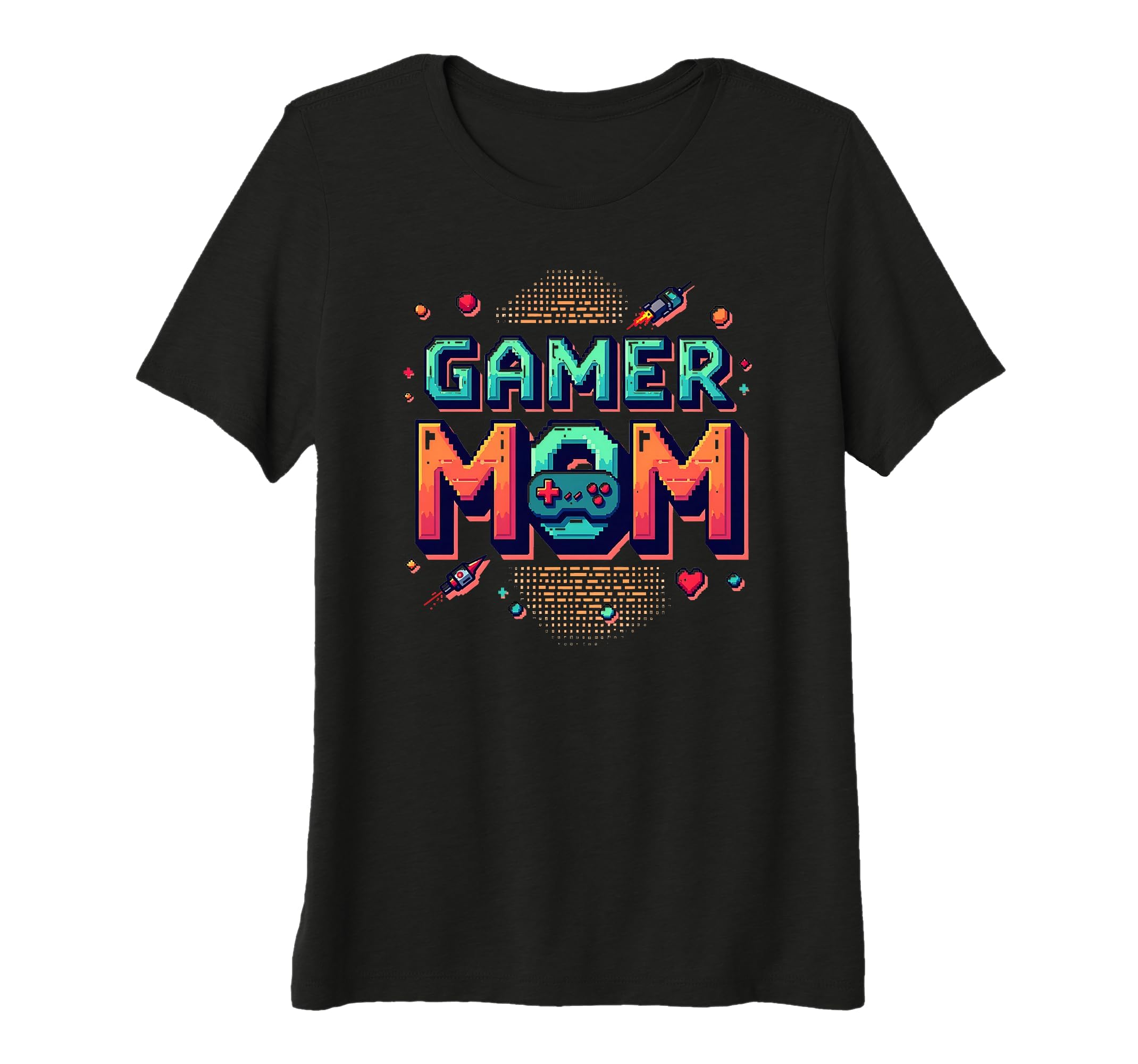 Gamer Mom Pixel Art Gaming Mothers Day T-Shirt - Novelty Apparel Unisex - T-Shirt, Sweatshirt, Hoodie