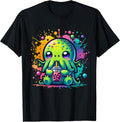 Kawaii Anime Cthulhu Bubble Tea Design - Adult & Kids T-Shirts, Sweatshirts & Hoodies apparel design preview 1