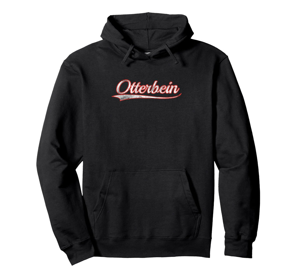 Otterbein Varsity Distressed Throwback Hoodie - Trendy Graphic for Adults - T-Shirt, Sweatshirt, Hoodie