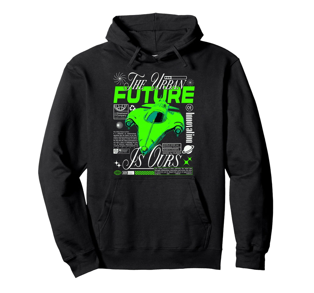 Y2K Urban Future Bold Urban Graffiti Hoodie - Aesthetic Graphic Men Women - T-Shirt, Sweatshirt, Hoodie