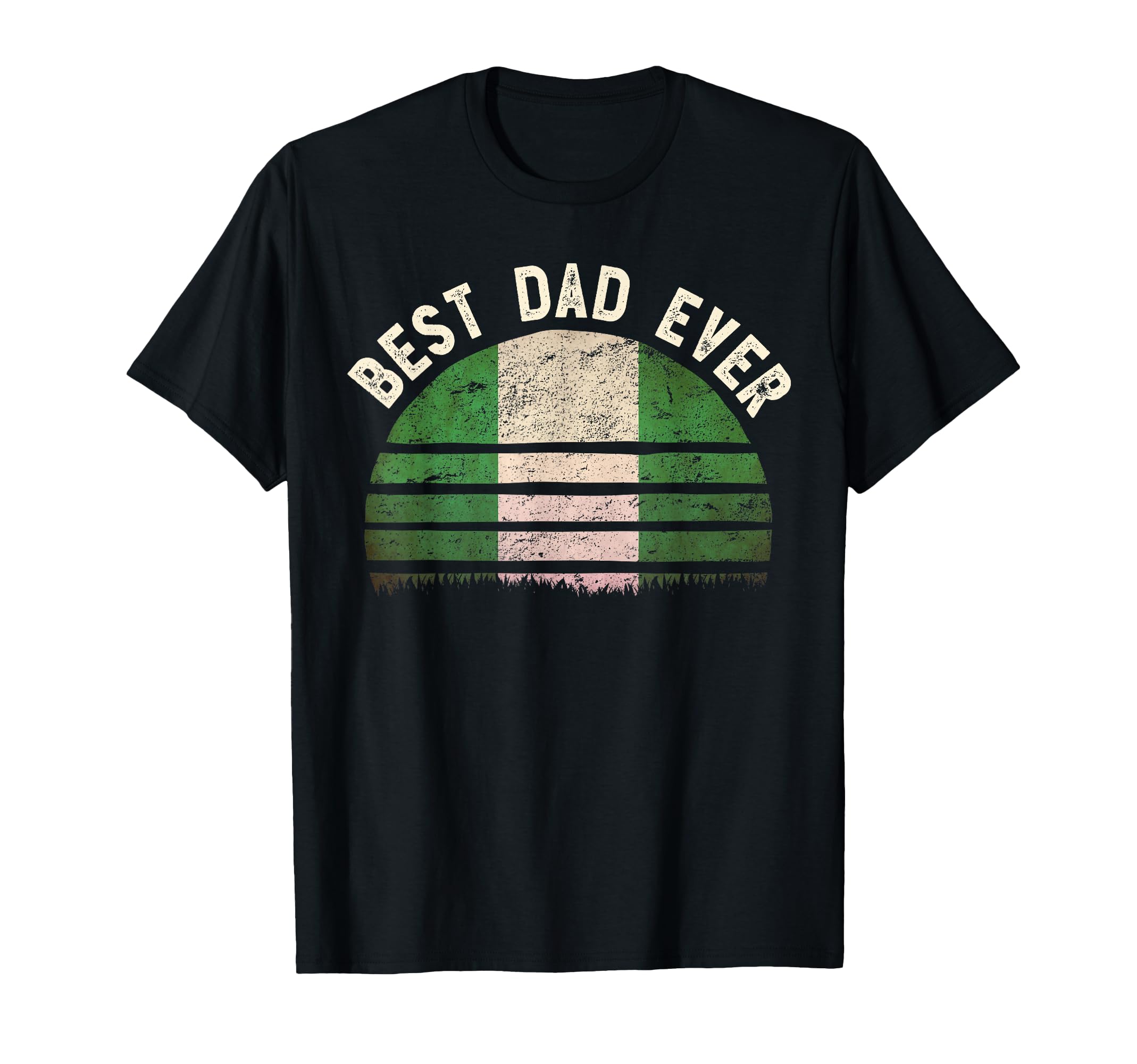 Best Dad Ever Nigeria Flag Sunset Art T-Shirt - Streetwear Style for Adults - T-Shirt, Sweatshirt, Hoodie