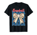 Baseball Mama Coquette Bow Cheer Mom T-Shirt - Trendy Graphic for Adults - T-Shirt, Sweatshirt, Hoodie