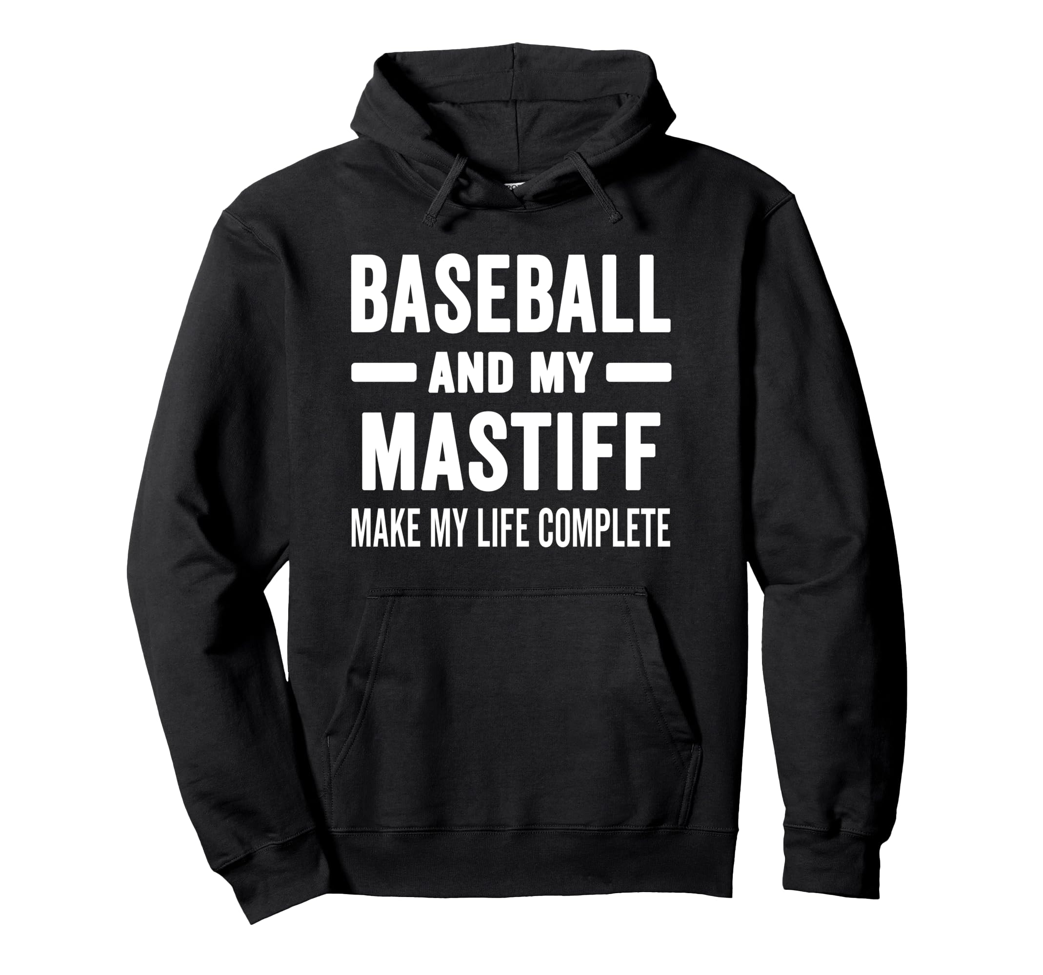 Baseball And My Mastiff Mama Dog Lover Hoodie - Graphic Print Men Women - T-Shirt, Sweatshirt, Hoodie