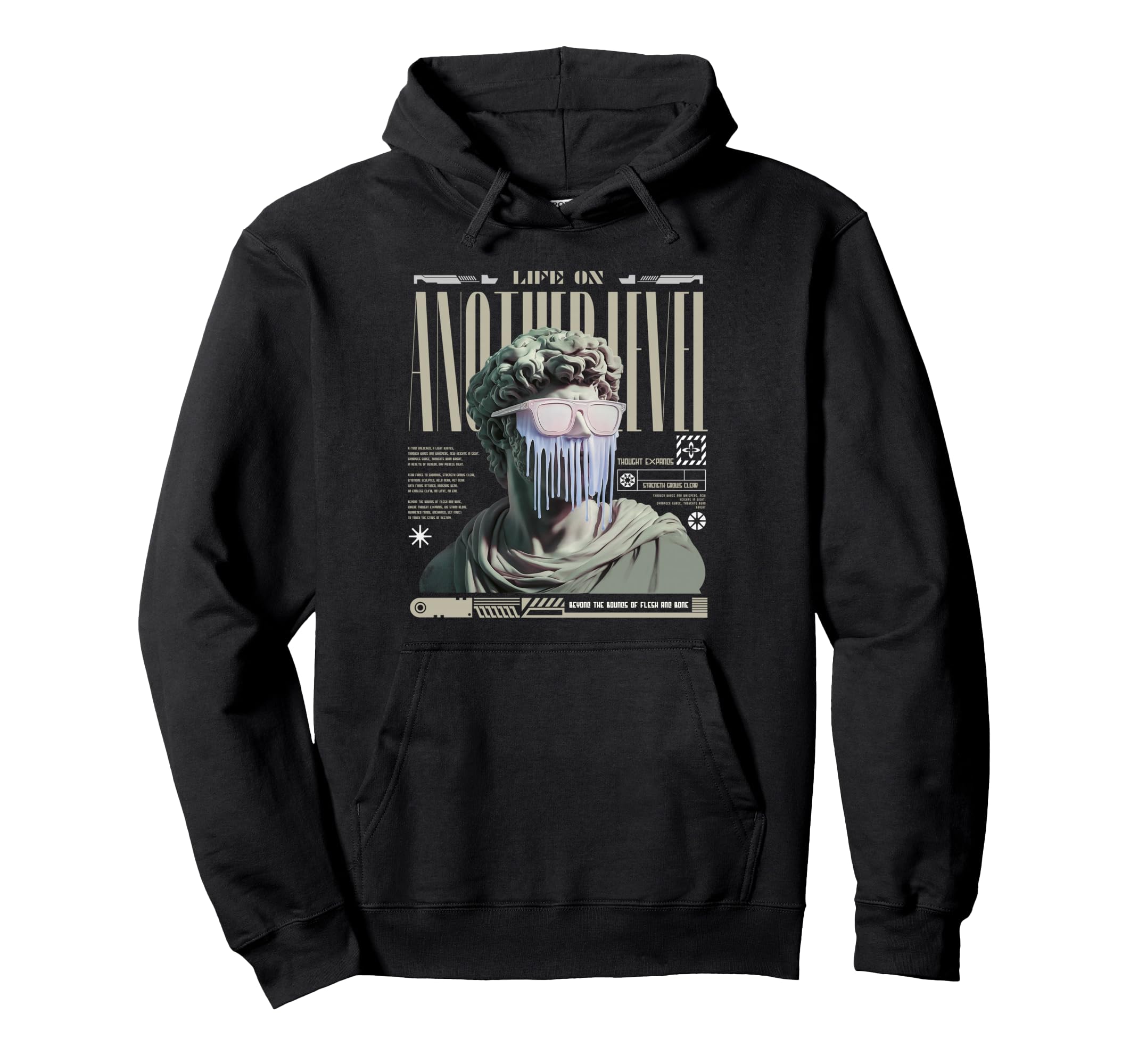 Y2K Another Level Bold Urban Graffiti Hoodie - Novelty Apparel Unisex - T-Shirt, Sweatshirt, Hoodie