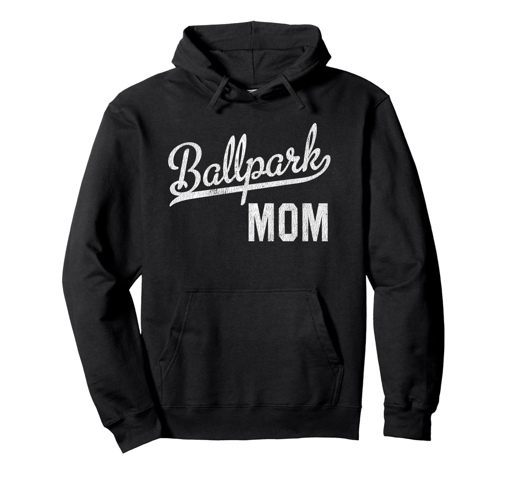 Ballpark Mom Ballers Baseball Softball Hoodie - Aesthetic Graphic Unisex - T-Shirt, Sweatshirt, Hoodie