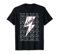 Mama Repeated Baseball Lightning Stitch T-Shirt - Unique Graphic Men Women - T-Shirt, Sweatshirt, Hoodie