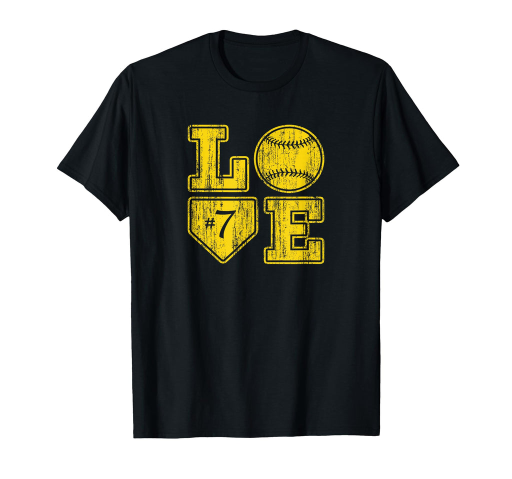 Love Baseball Softball Mom Distressed T-Shirt - Custom Art Print Men Women - T-Shirt, Sweatshirt, Hoodie