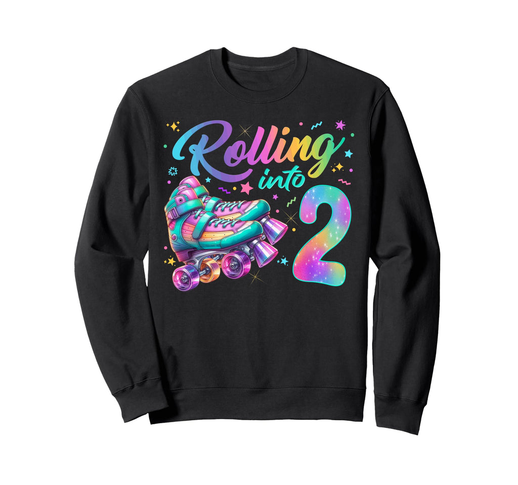 Roller Skates Birthday Skating Party Sweatshirt - Graphic Print for Adults - T-Shirt, Sweatshirt, Hoodie