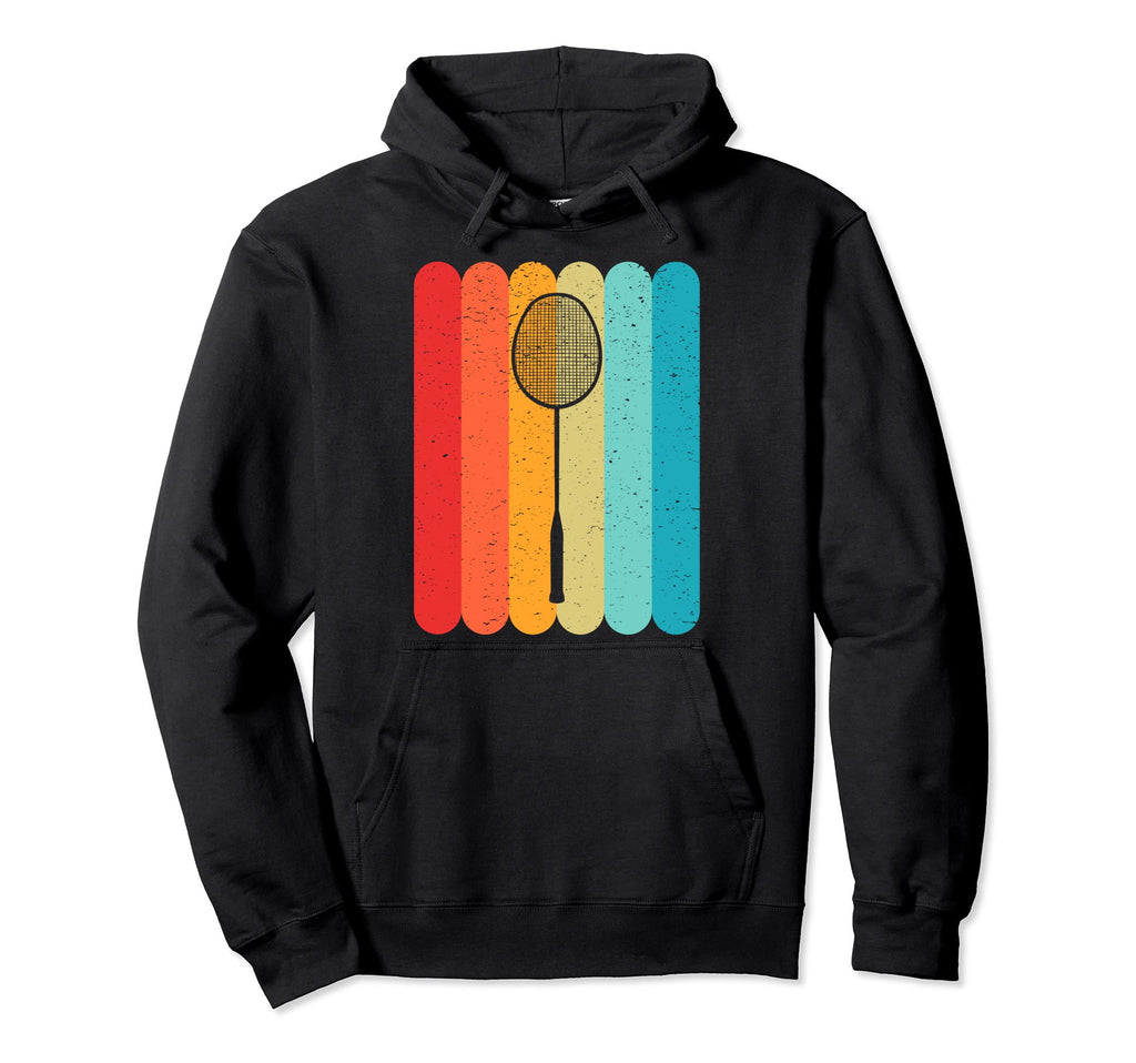 Badminton Racket Silhouette Lines Hoodie - Novelty Apparel Men Women - T-Shirt, Sweatshirt, Hoodie