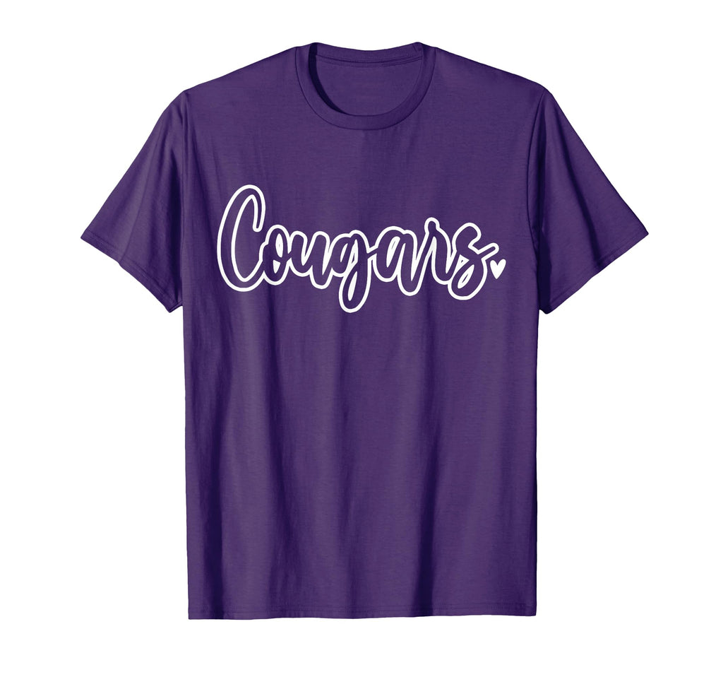 Cougars School Sports Fan Team Spirit T-Shirt - Trendy Graphic Unisex - T-Shirt, Sweatshirt, Hoodie
