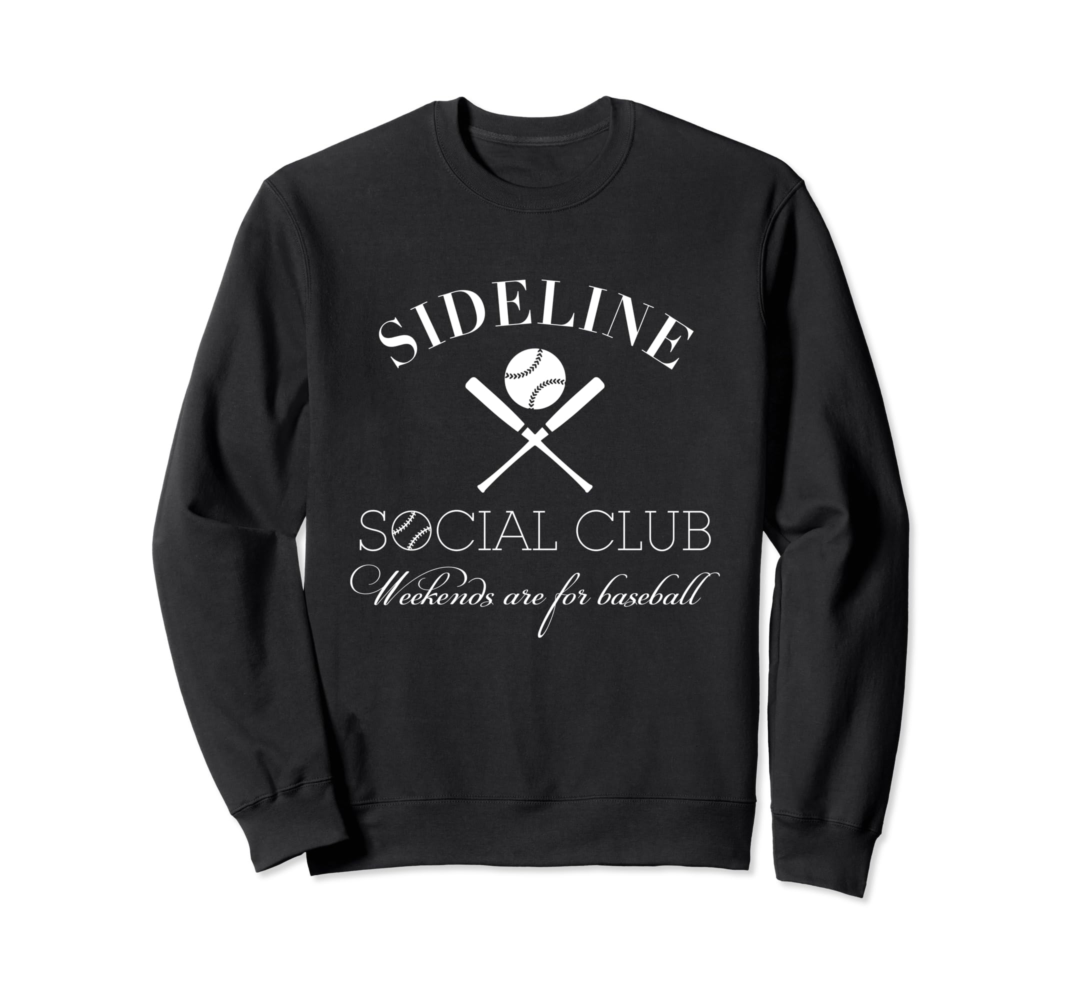Sideline Social Club Baseball Sweatshirt - Casual Everyday Wear Unisex - T-Shirt, Sweatshirt, Hoodie
