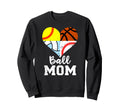 Ball Mom Funny Baseball Softball Sweatshirt - Custom Art Print Unisex - T-Shirt, Sweatshirt, Hoodie