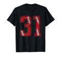Number 31 Distressed Baseball Jersey T-Shirt - Casual Everyday Wear Unisex - T-Shirt, Sweatshirt, Hoodie