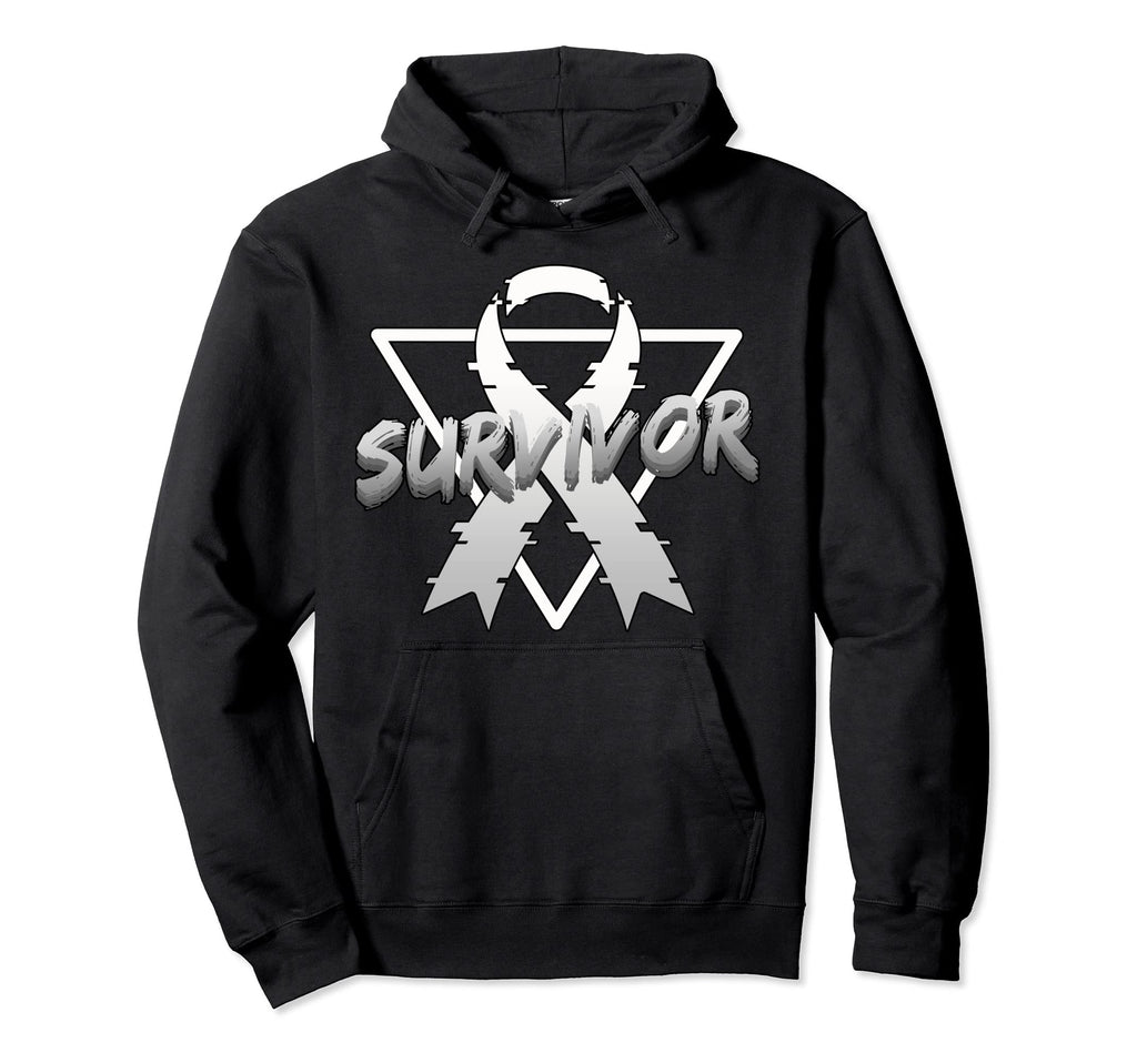 Lung Cancer Awareness Survivor Hoodie - Aesthetic Graphic Men Women - T-Shirt, Sweatshirt, Hoodie