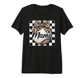Leopard Bow Baseball Mama Tri Blend T-Shirt - Trendy Graphic Men Women - T-Shirt, Sweatshirt, Hoodie