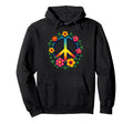 60S 70S Flower Power Groovy Love Hoodie - Fun Novelty Design Men Women - T-Shirt, Sweatshirt, Hoodie