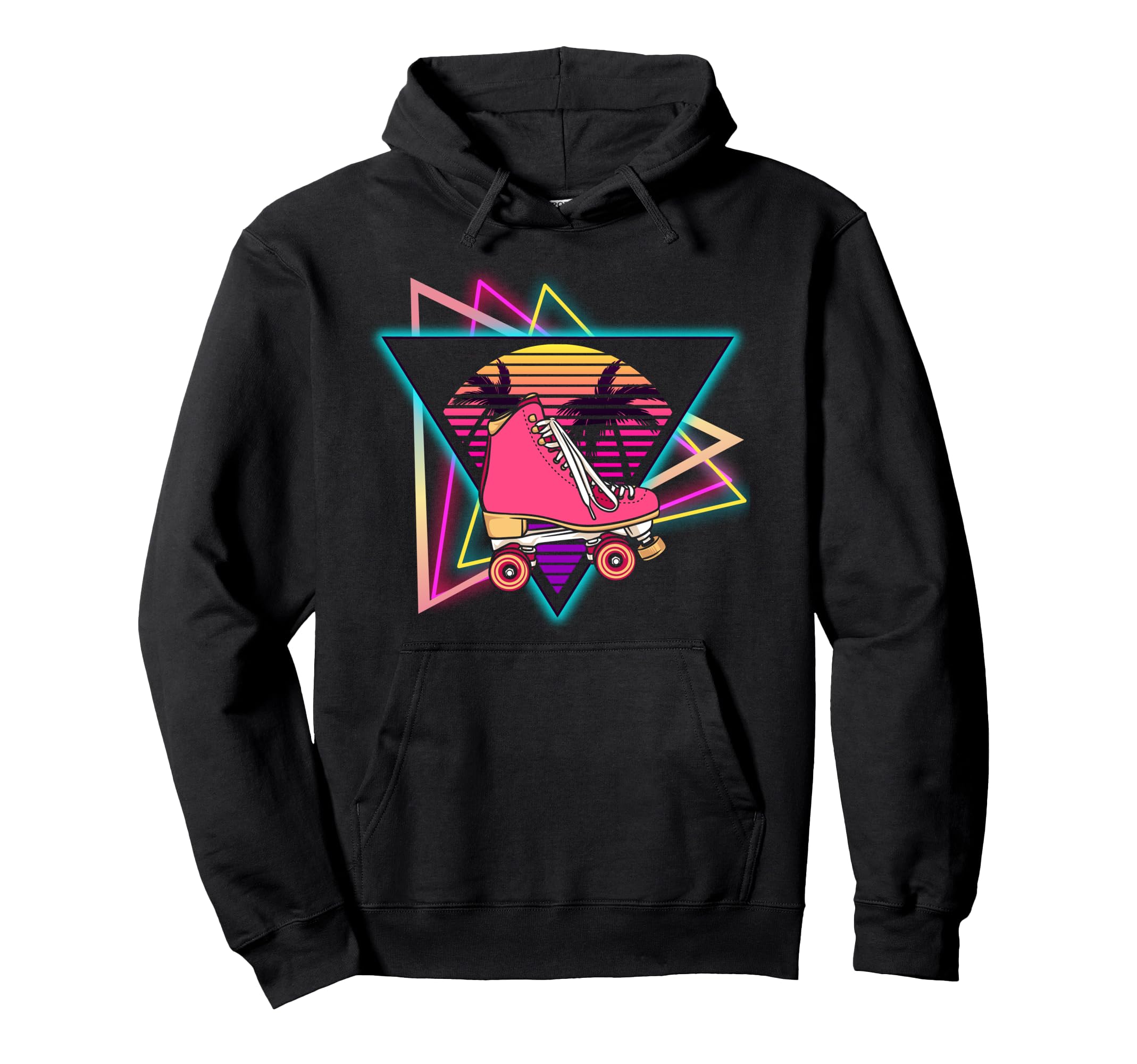 Roller Skating Skate Vaporwave Hoodie - Custom Art Print for Adults - T-Shirt, Sweatshirt, Hoodie