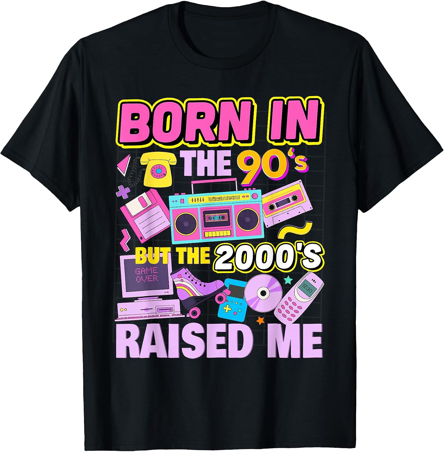 Vintage Retro Nineties 90s Outfits - Adult & Kids T-Shirts, Sweatshirts & Hoodies apparel design preview 1