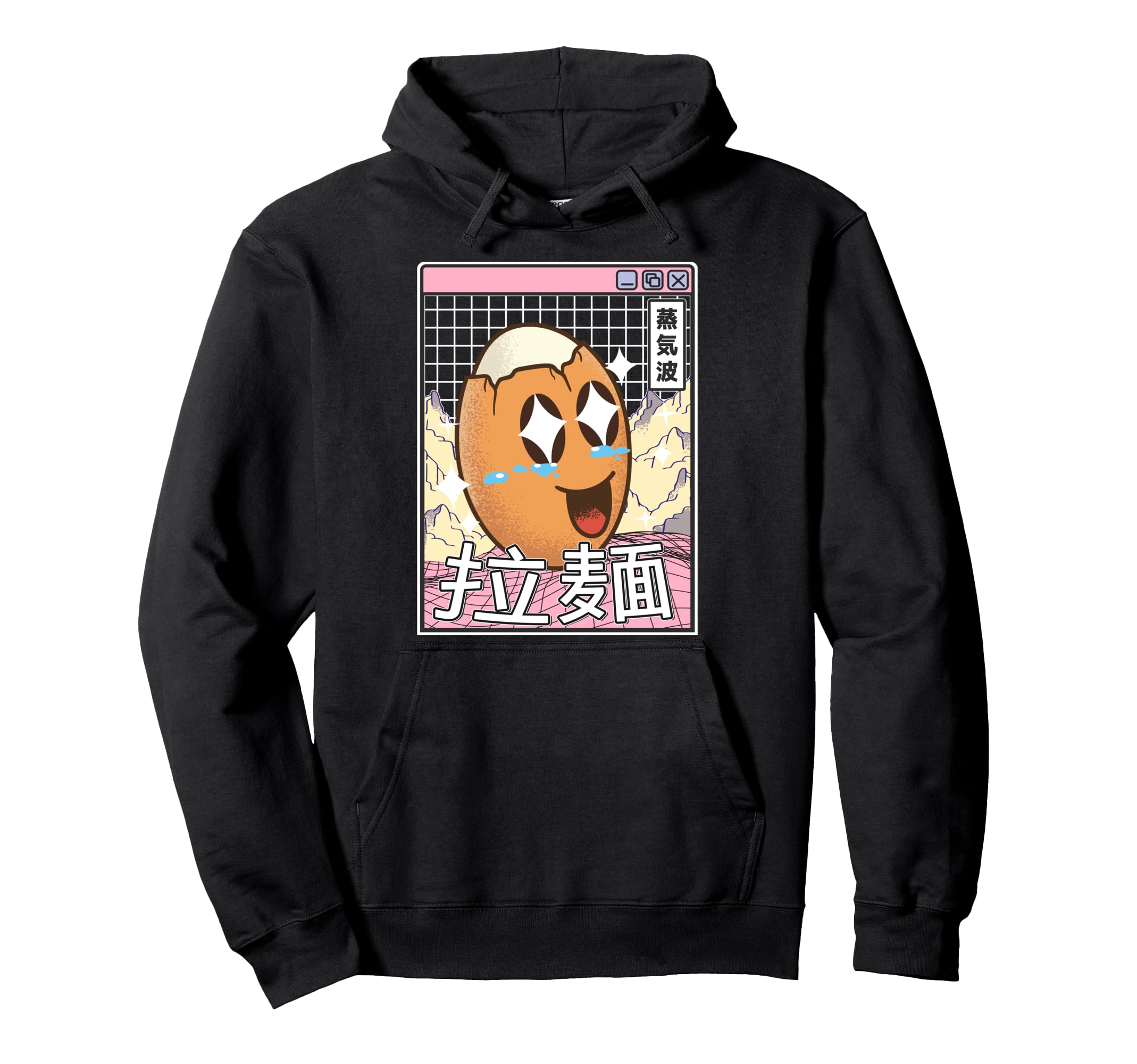 Happy Egg Digital Japan Pastel 80S Hoodie - Custom Art Print for Adults - T-Shirt, Sweatshirt, Hoodie